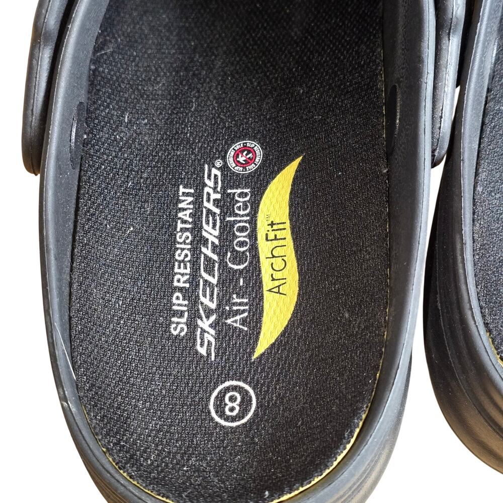 Skechers Womens Arch Fit Air Cooled Work Clogs Slip-On Resistant Shoe US 8 - Picture 7 of 8